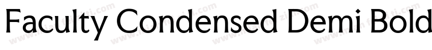 Faculty Condensed Demi Bold Italic字体转换